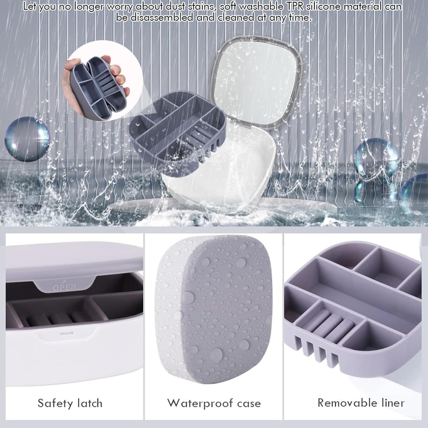 Small Portable Jewellery Box – Compact Storage Case for Earrings, Necklaces & Rings (Travel Friendly)