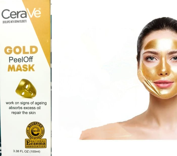 CeraVe Radiant Glow Peel-Off Gold Mask – Brightening & Skin Glow Care