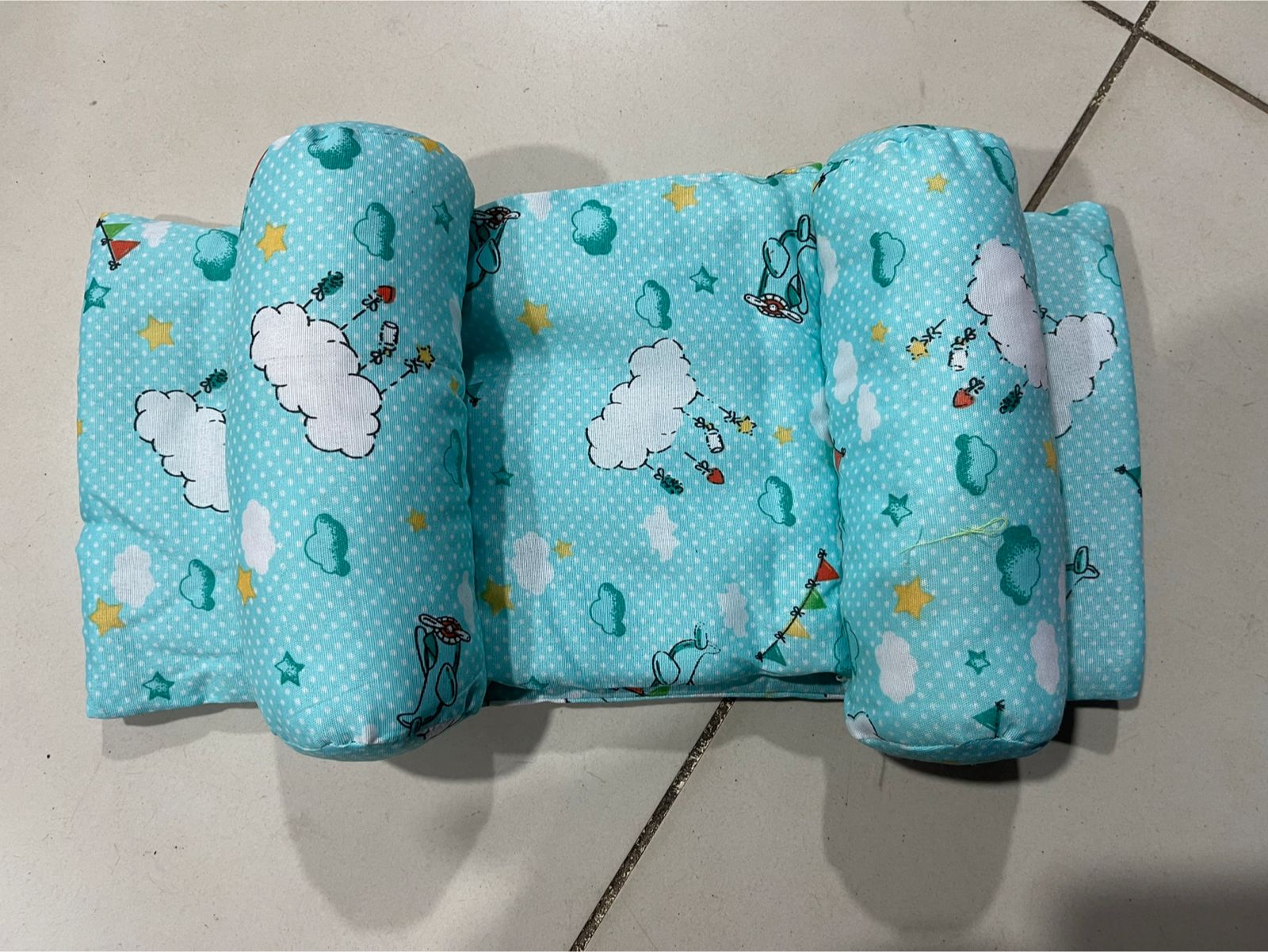Soft Head Shaping Newborn Baby Pillow – Breathable Adjustable Infant Cushion for Flat Head Prevention (Random Color & Design)
