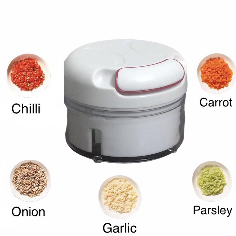 Mini Speedy Chopper – Manual Hand Pull Garlic Slicer for Vegetables, Fruits & Meat