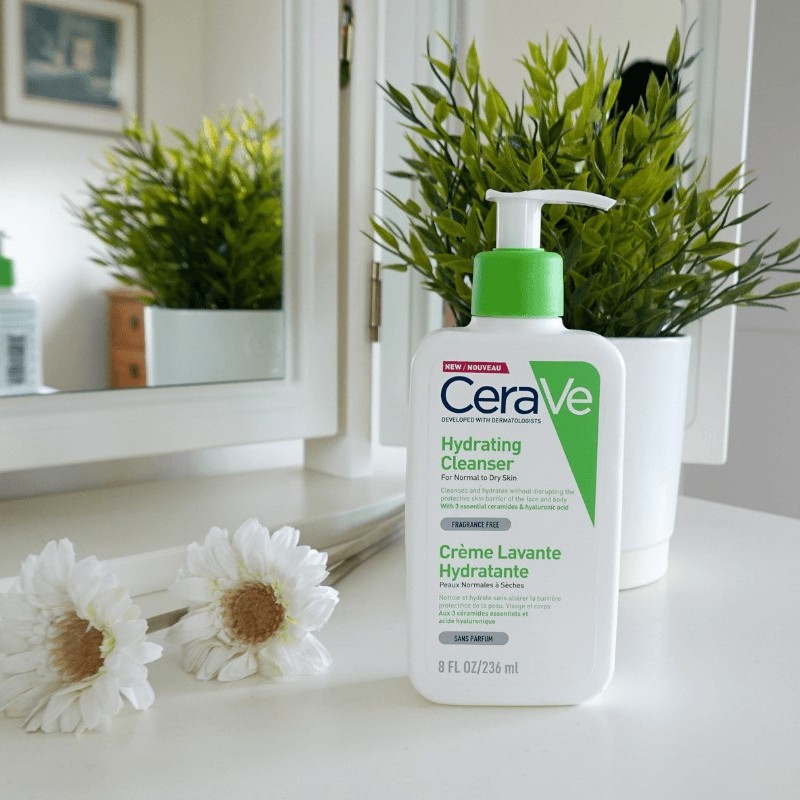 CeraVe Hydrating Facial Cleanser 237ml – Gentle Cleanser for Normal to Dry Skin