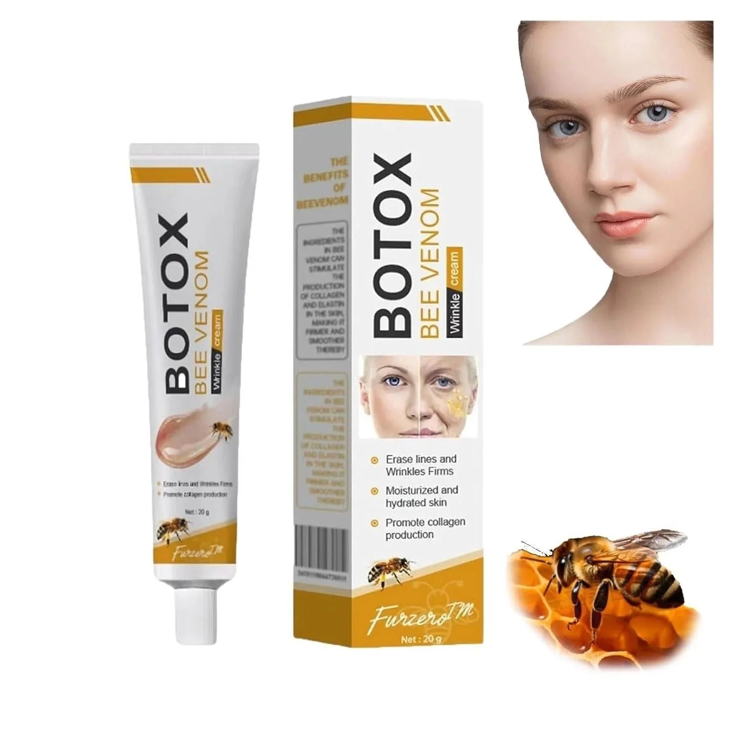 Botox Bee Venom Wrinkle Cream – Anti-Aging & Skin Firming Moisturizer