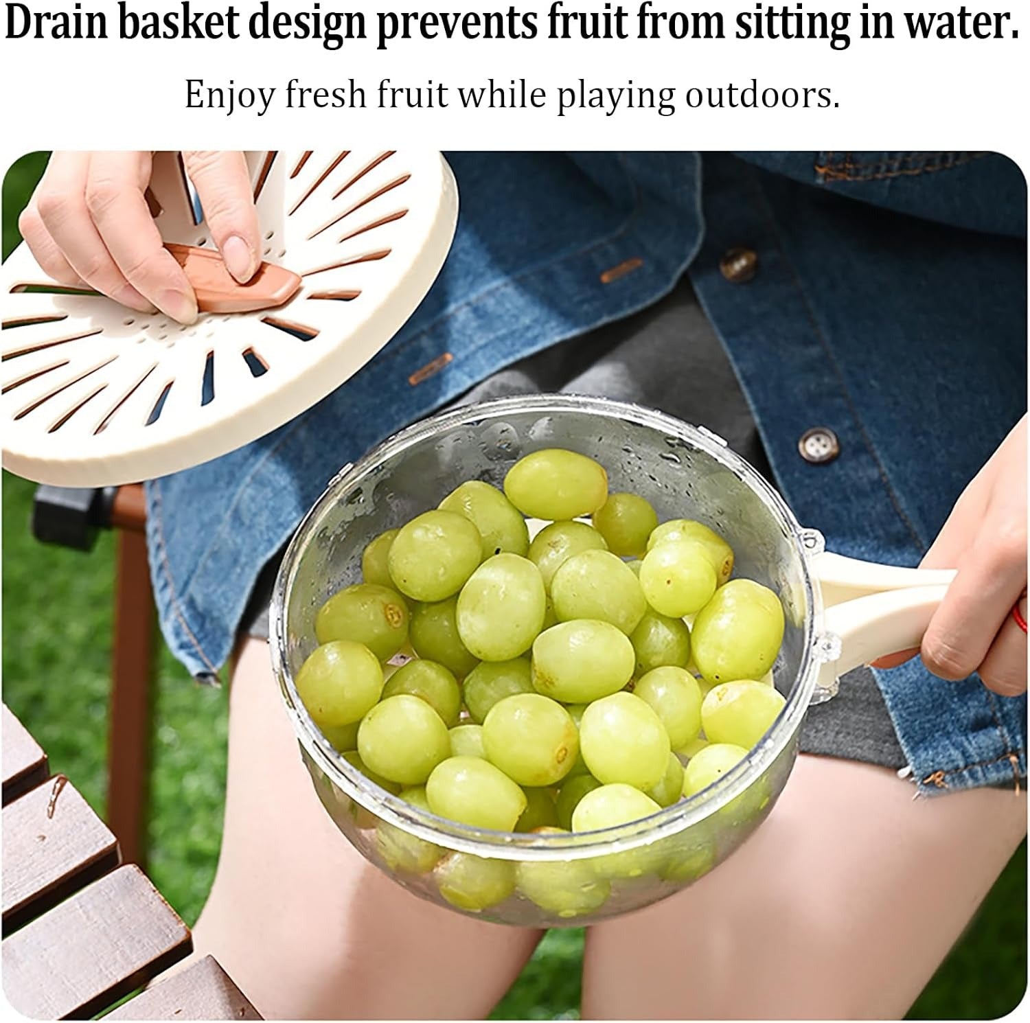 Multi-Functional Vegetable & Fruit Cleaning Basket – Folding Drainage & Fresh-Keeping Storage Box