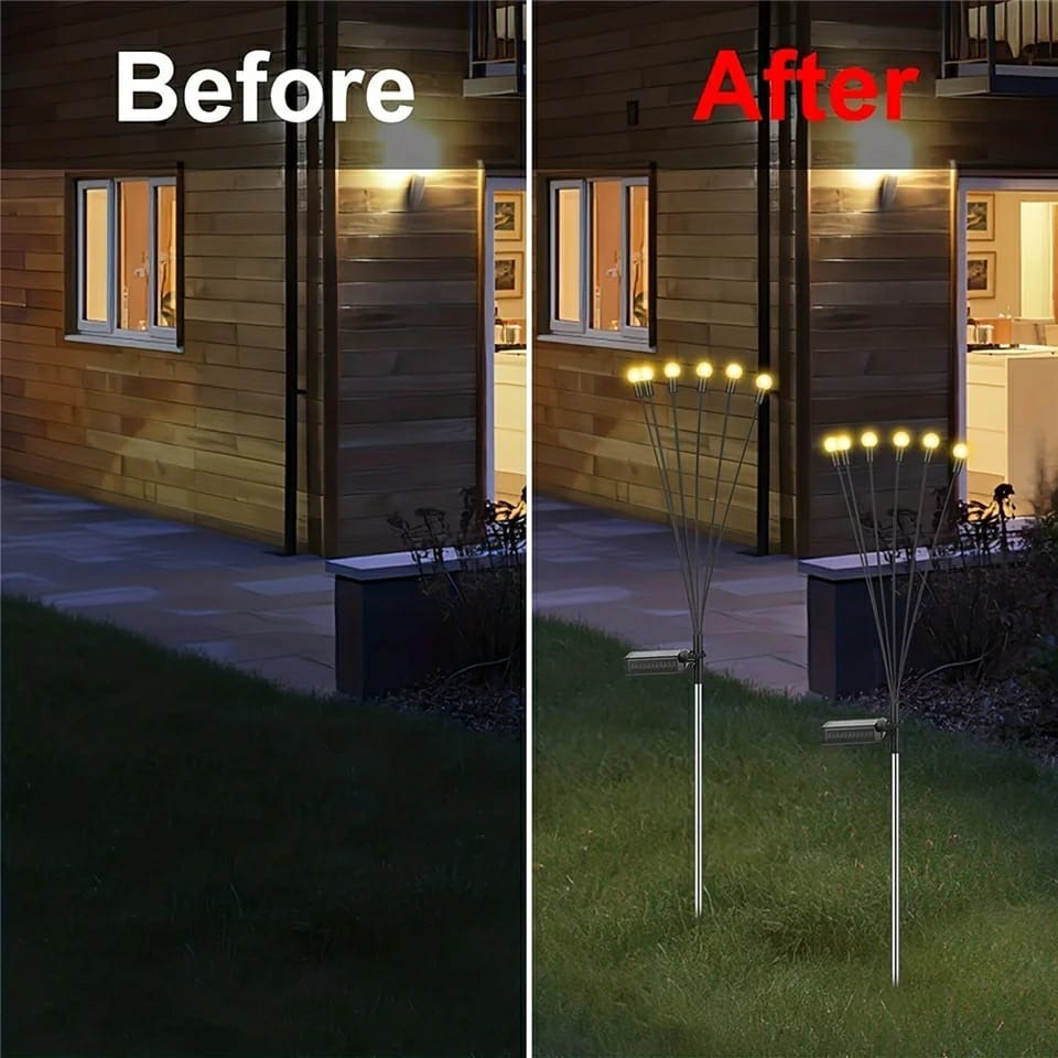 Upgraded Solar Powered Firefly Garden Lights – Outdoor Waterproof Decorative Lighting for Home & Garden