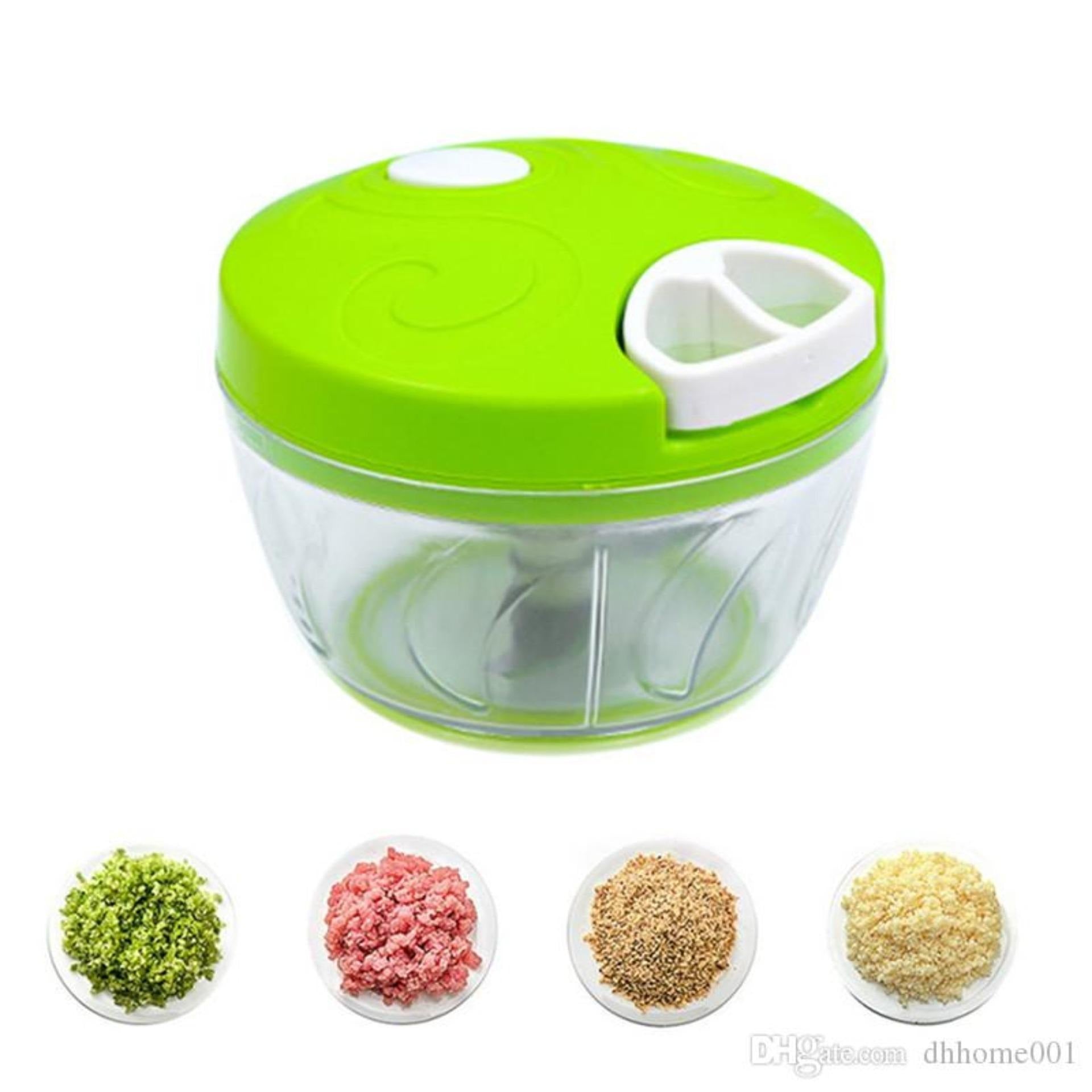 Multi-Function Food Processor – Chopper, Cutter, Grinder, Shredder, Mincer & Mini Garlic Slicer (Random Color)