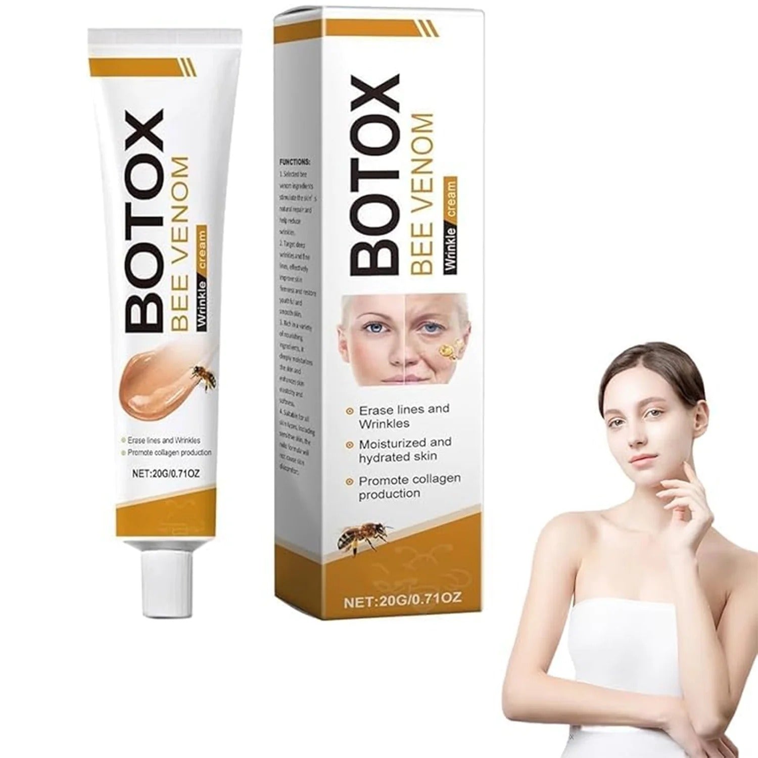 Botox Bee Venom Wrinkle Cream – Anti-Aging & Skin Firming Moisturizer