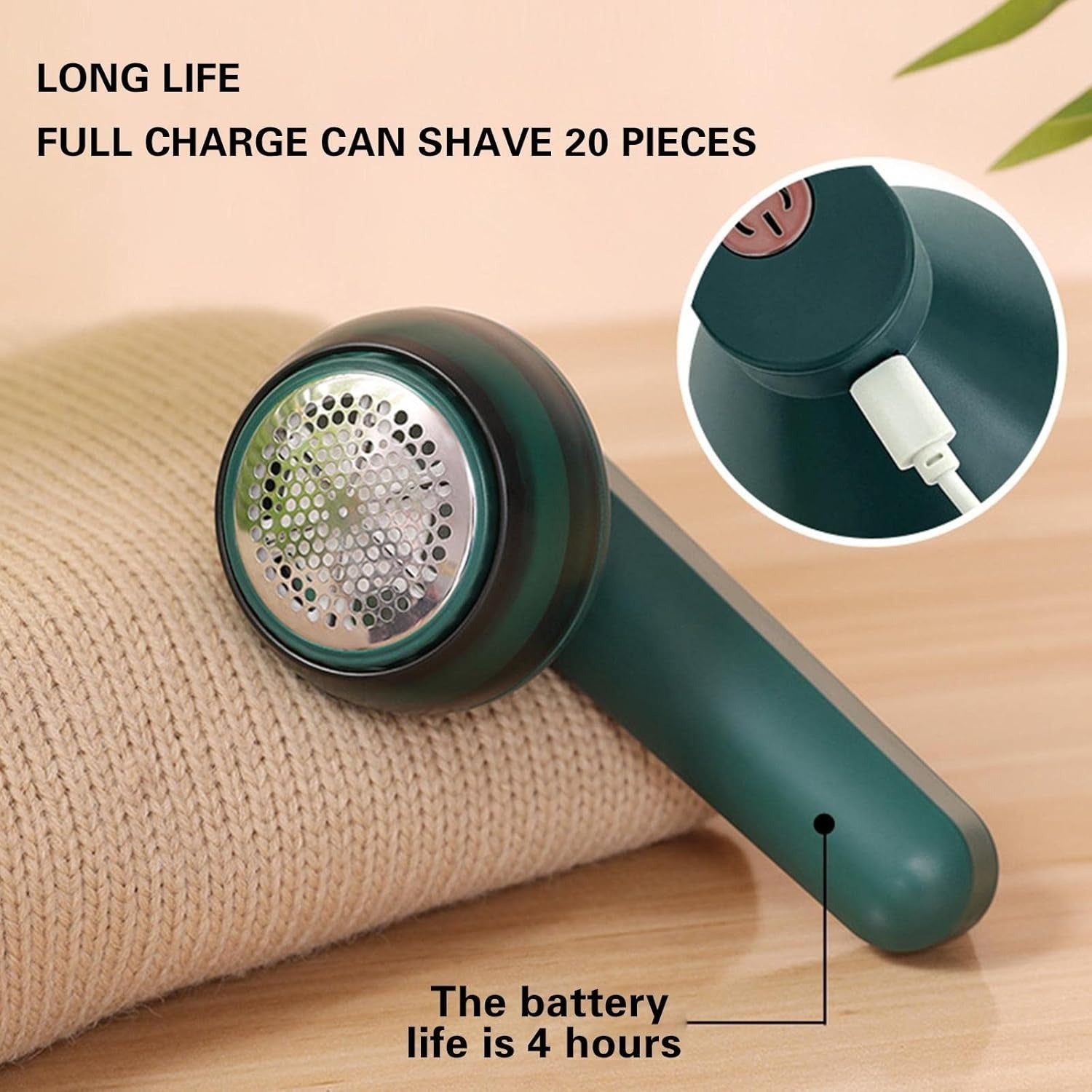 Rechargeable Portable Lint Remover – Gentle on Fabrics & Powerful Fuzz Removal