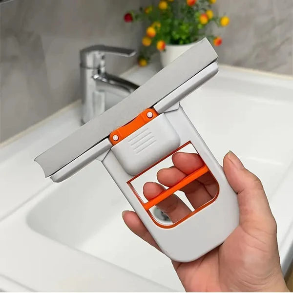 Foldable Mini Mop | Portable Desktop Wet & Dry Cleaning Mop | Self‑Squeezing