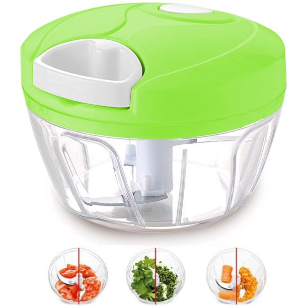 Multi-Function Food Processor – Chopper, Cutter, Grinder, Shredder, Mincer & Mini Garlic Slicer (Random Color)